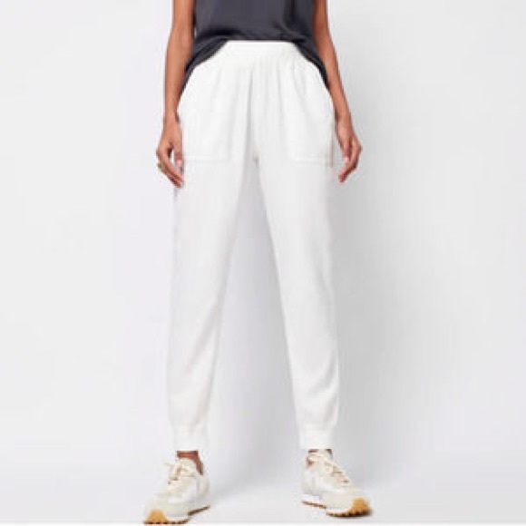 Faherty Pants & Jumpsuits Faherty Womens Arlie Day White Cotton